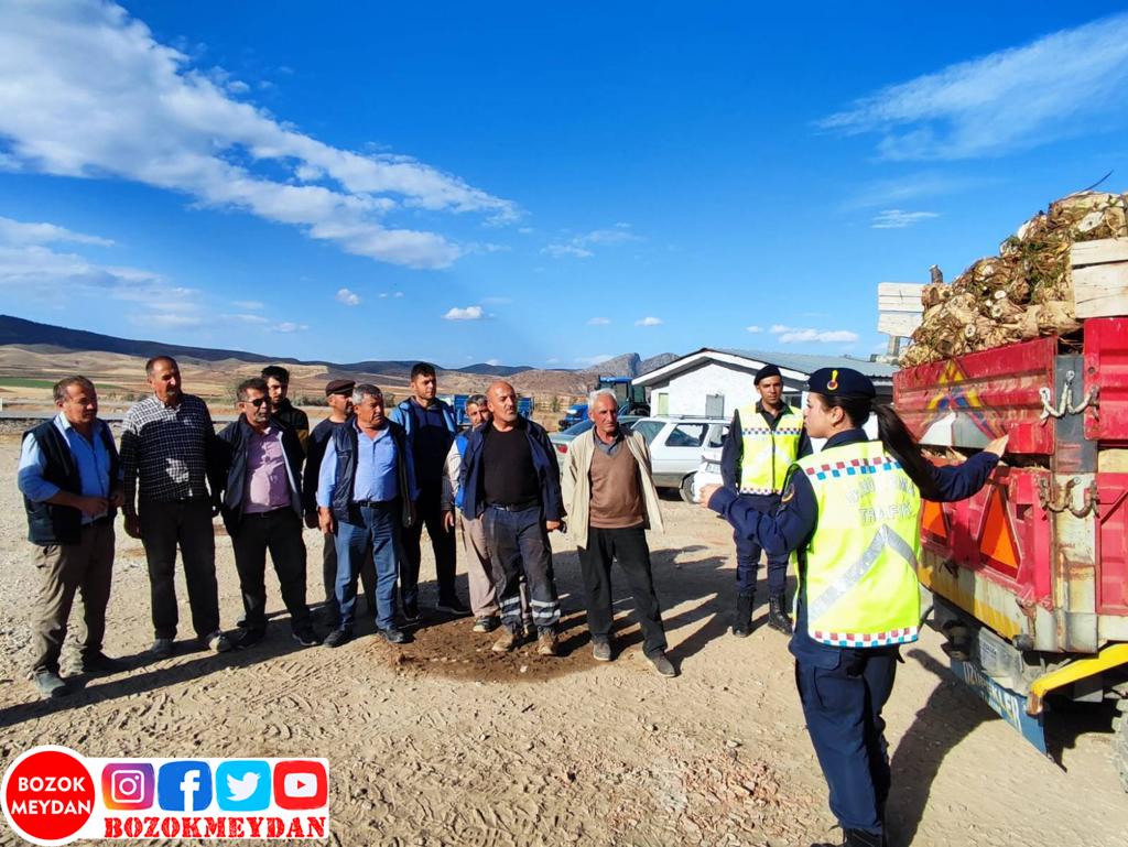 JANDARMA HEM DENETLEDİ HEM UYARDI!