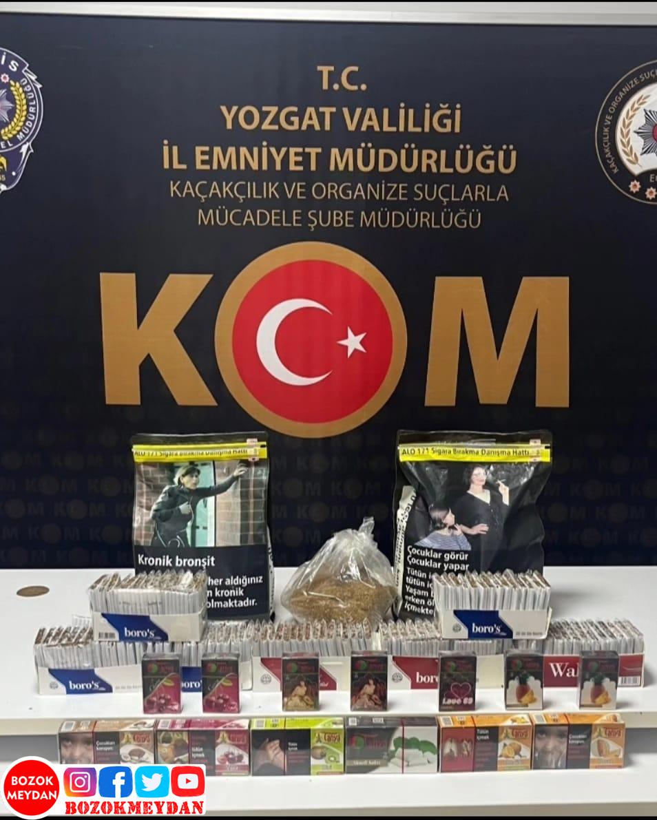 Yozgat’ta Kaçak Tütün Operasyonu