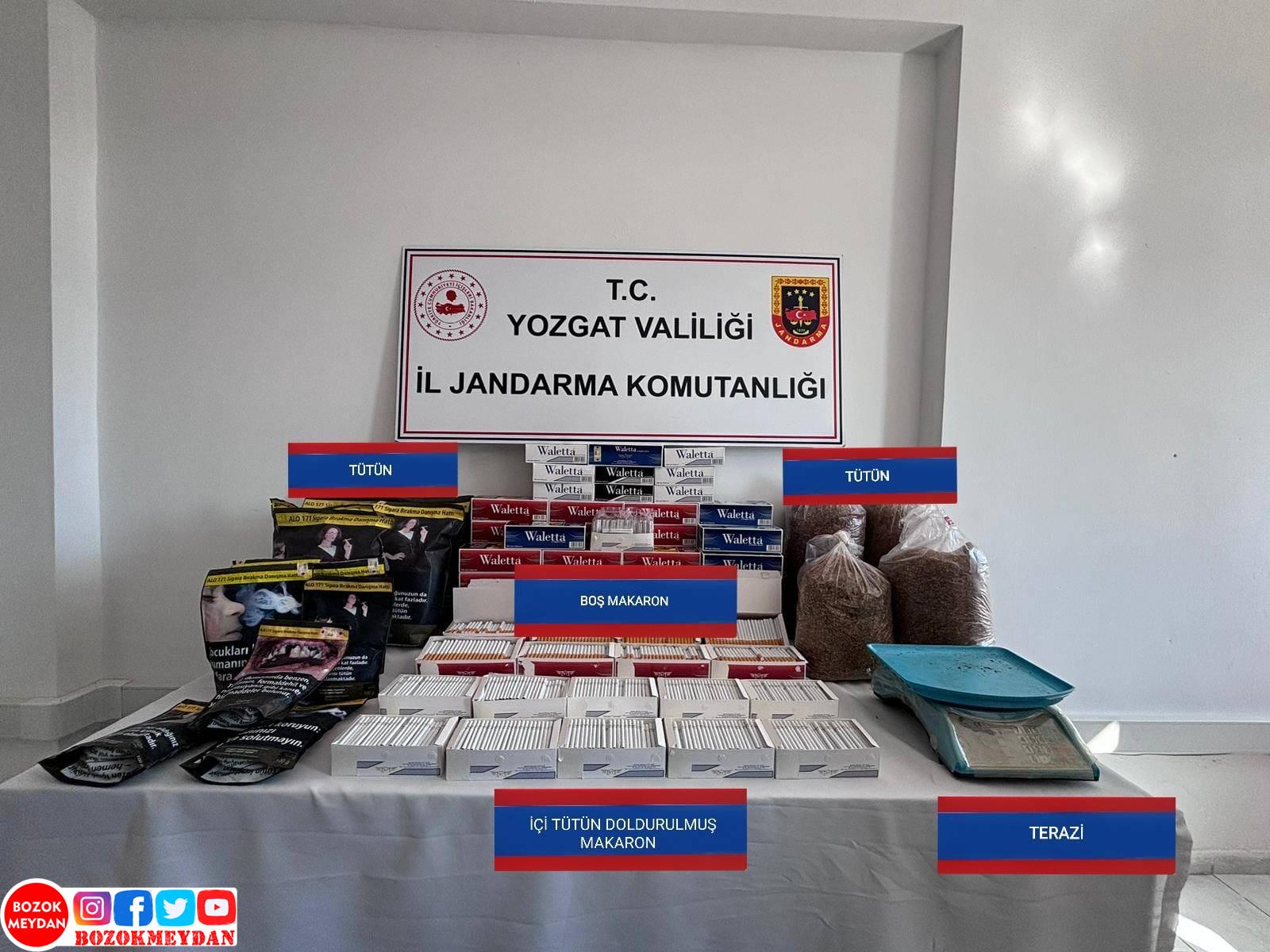 Jandarmadan Kaçak Makaron Operasyonu: 4 Bin 520 Adet Makaron Ele Geçirildi