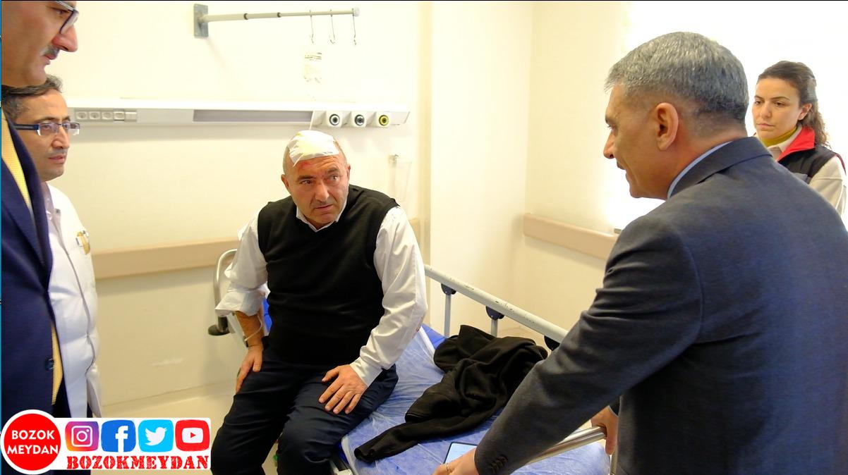 Vali Özkan, Kazada Yaralananları Ziyaret Etti