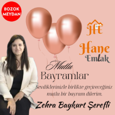 Hane Emlak Sahibi Zehra Baykurt Şerefli’nin Bayram Kutlaması