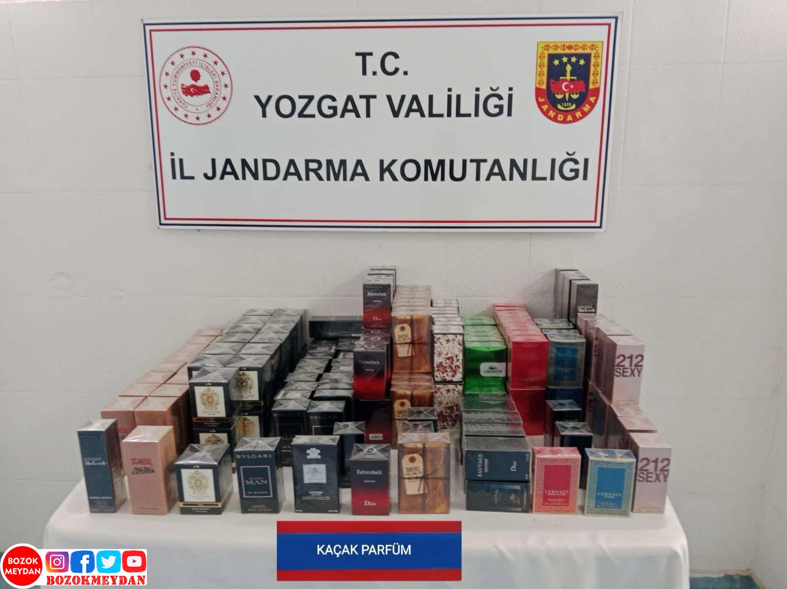 Yozgat’ta 1 Milyon 250 Bin Liralık Kaçak Parfüm Ele Geçirildi