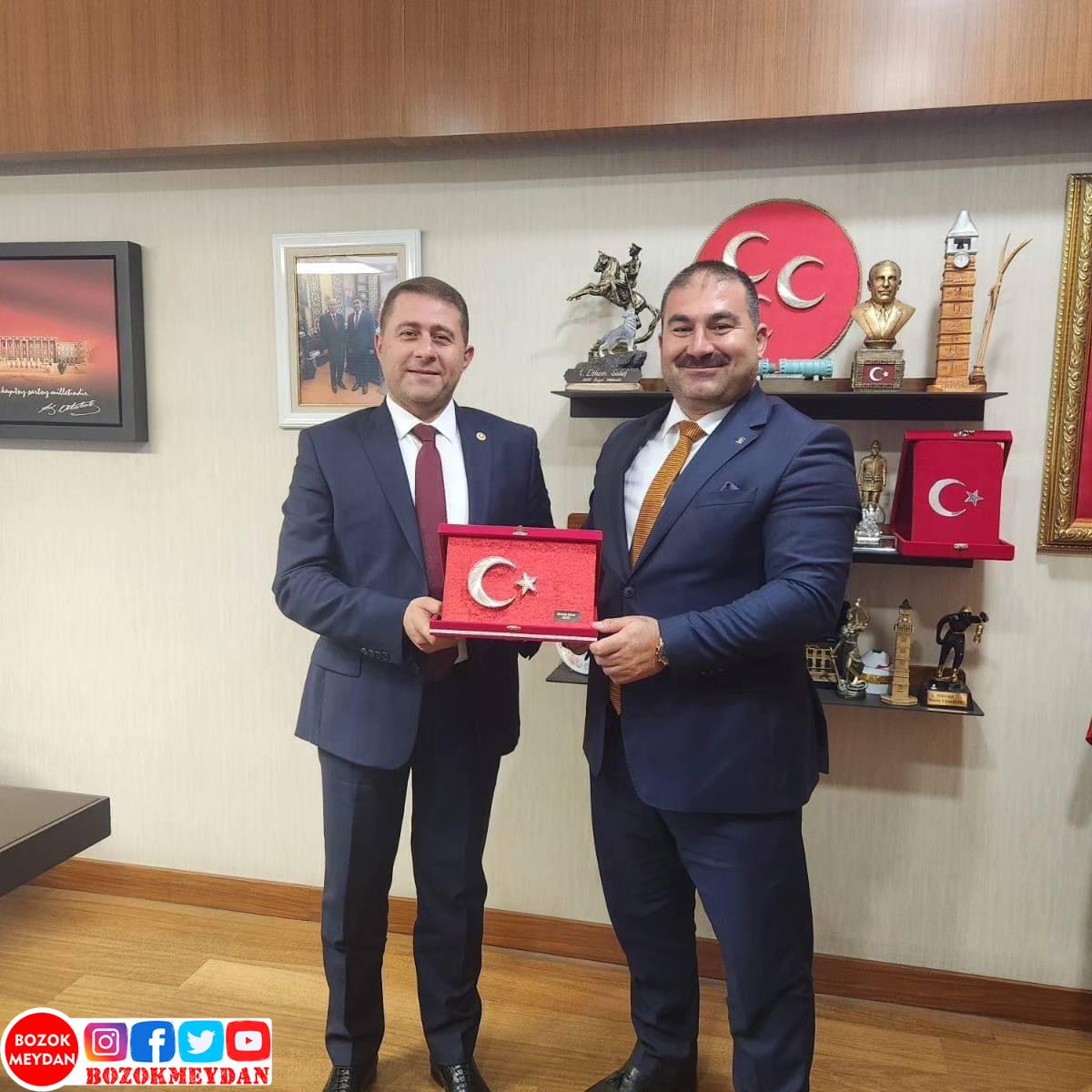 AK Parti Yozgat İl Başkanı Çelebi Altuntaş’tan MHP Yozgat Milletvekili İbrahim Ethem Sedef’e Ziyaret