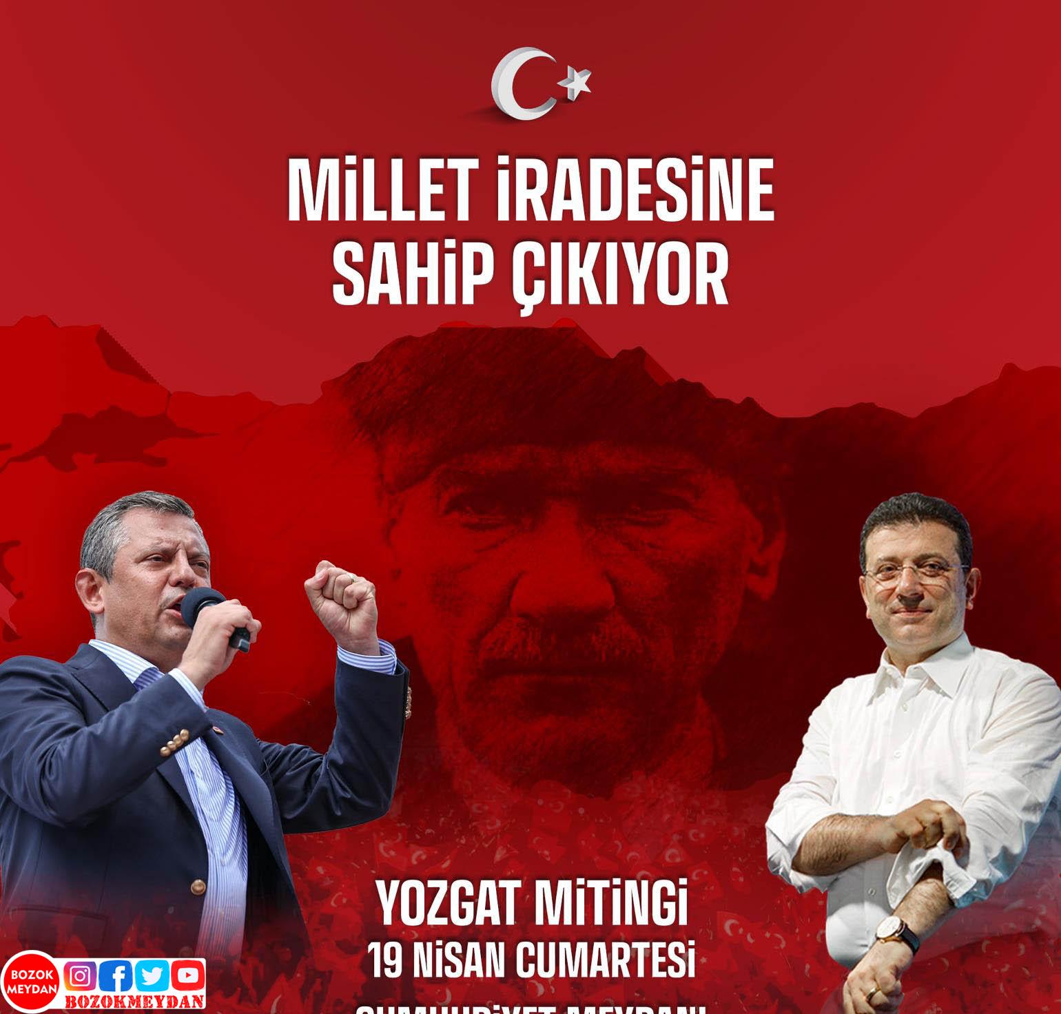 CHP Genel Başkanı Özgür Özel Yozgat’a Geliyor