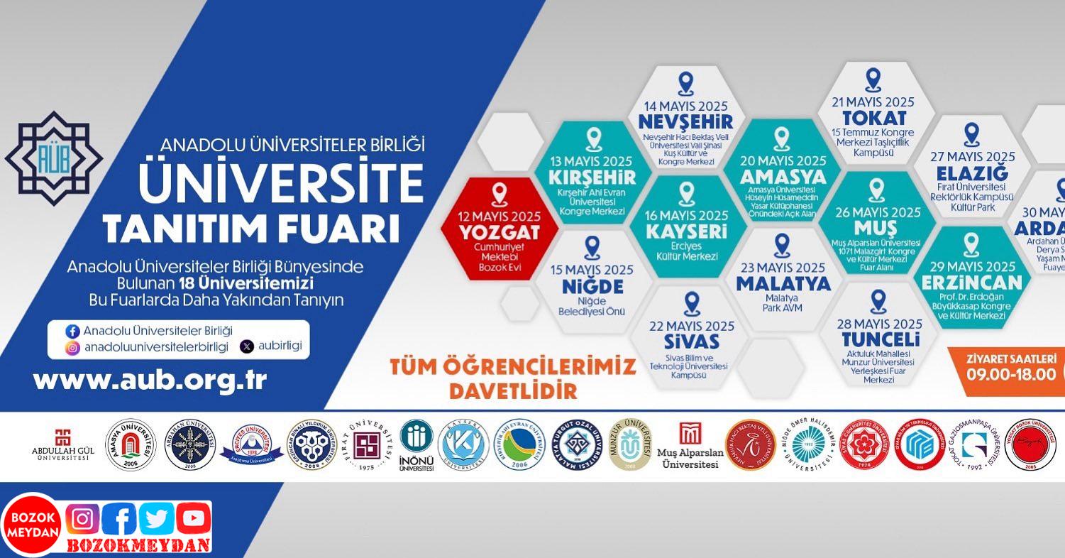 Anadolu Üniversiteler Birliği 14 İlde Tanıtım Fuarı Düzenleyecek