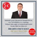 MHP Yozgat Milletvekili İbrahim Ethem Sedef’in Kurban Bayramı Kutlama Mesajı