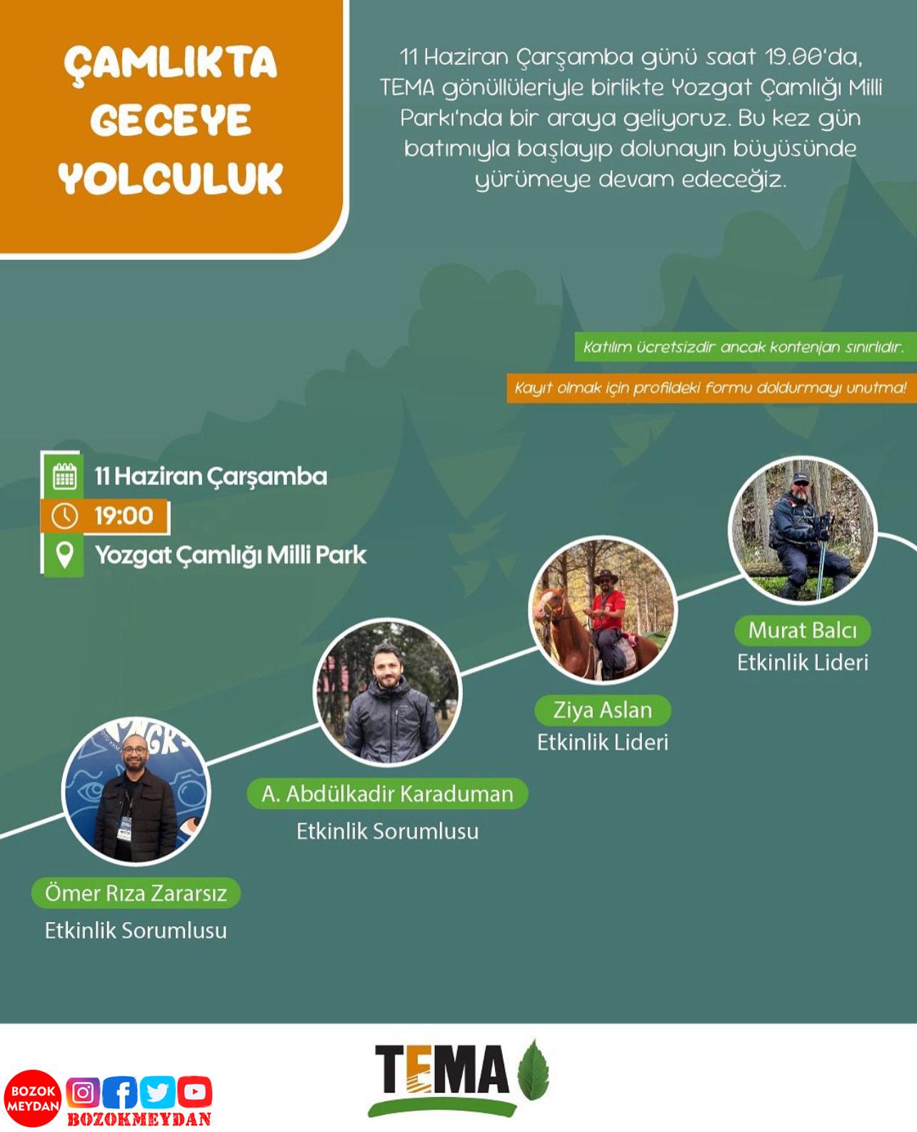 Yozgat Çamlığı’nda Geceye Yolculuk: Doğayla Sessiz ve Anlamlı Bir Buluşma