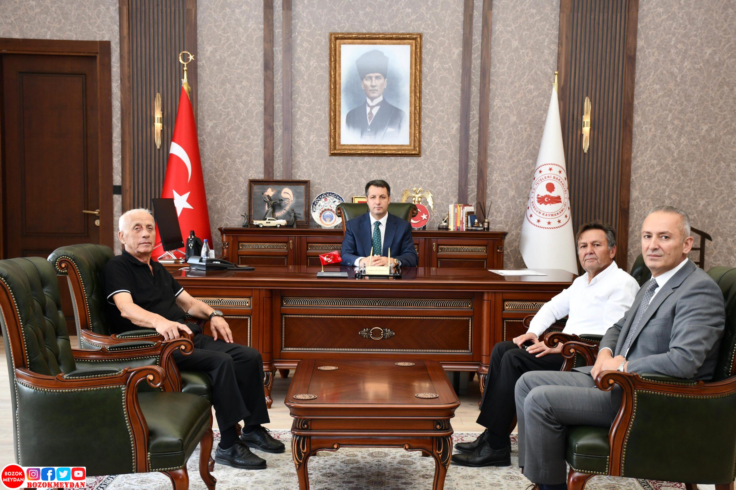 Güngör Kaymakam Canpolat’ı Ziyaret Etti