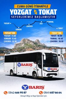 Aktarmalı Yolculuk Sona Eriyor: Yozgat’tan Tokat’a Direkt Sefer